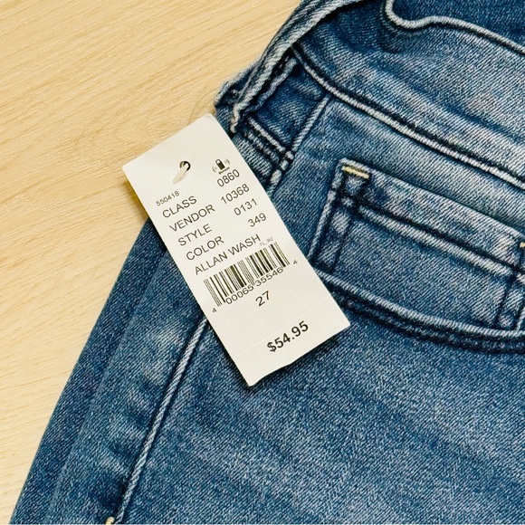 PACSUN Denim Allan Wash Medium Blue Jeans, Size 27 - Picture 9 of 11